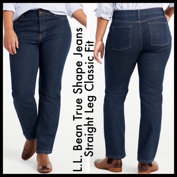llbean true shape jeans